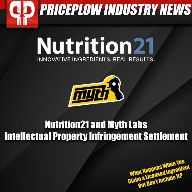 Nutrition21 vs Myth Labs Settlement: what happens when you claim to have a trademarked ingredient on your label, but don't include it?⠀