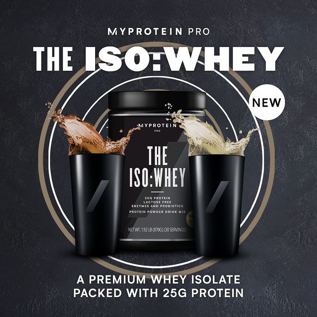 Myprotein's latest addition to their robust protein powder lineup is THE ISO:WHEY!⠀