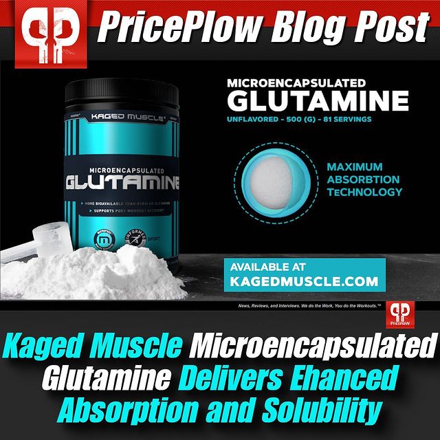@kagedmusclesupps looks to change the game and flip the script on glutamine! Releasing micro encapsulated glutamine with a pilot study to suggest there may be more to glutamine than we thought...if you can digest it better! LINK IN BIO FOR THE EXCLUSIVE STORY