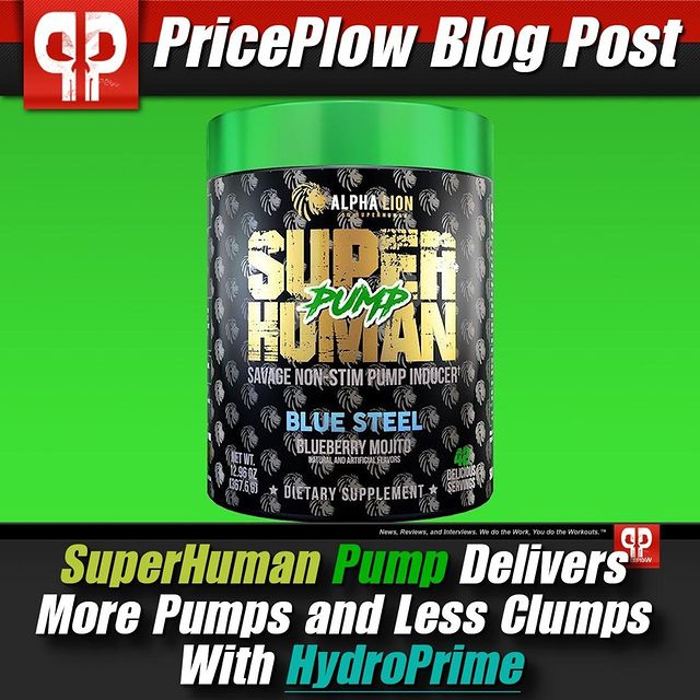 SuperHuman Pump, formerly known as Komodo Pump, from @alpha.lion has just undergone a re-brand and reformulation. To help with the previous clumping issues, Alpha Lion switched to HydroPrime from NNB Nutrition as the glycerol source.⠀