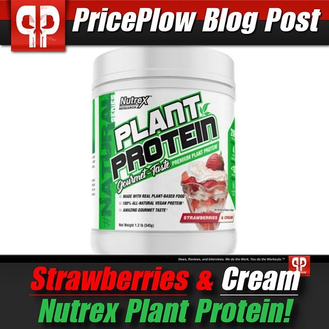 A few weeks ago, @nutrexresearch teased that a new flavor of their incredible Plant Protein was coming and the secret is finally out. Introducing Strawberries & Cream Nutrex Plant Protein!⠀