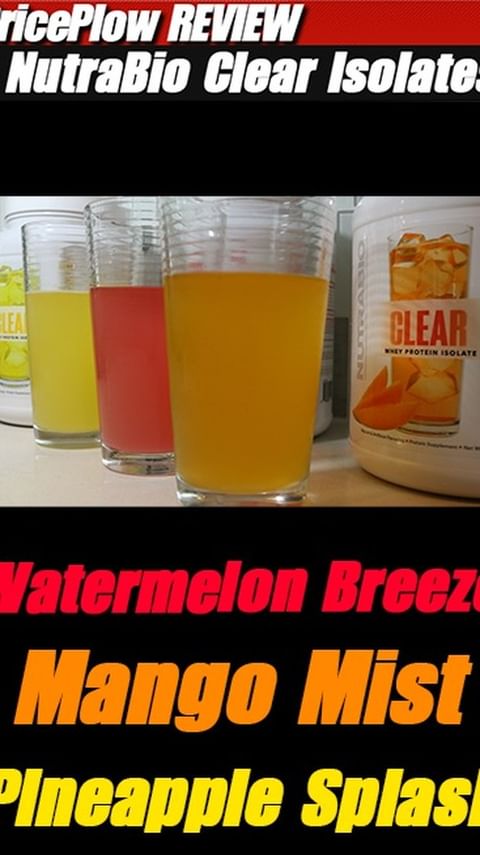 NutraBio Clear Whey Isolate Review  All *3* Fruity Flavors!