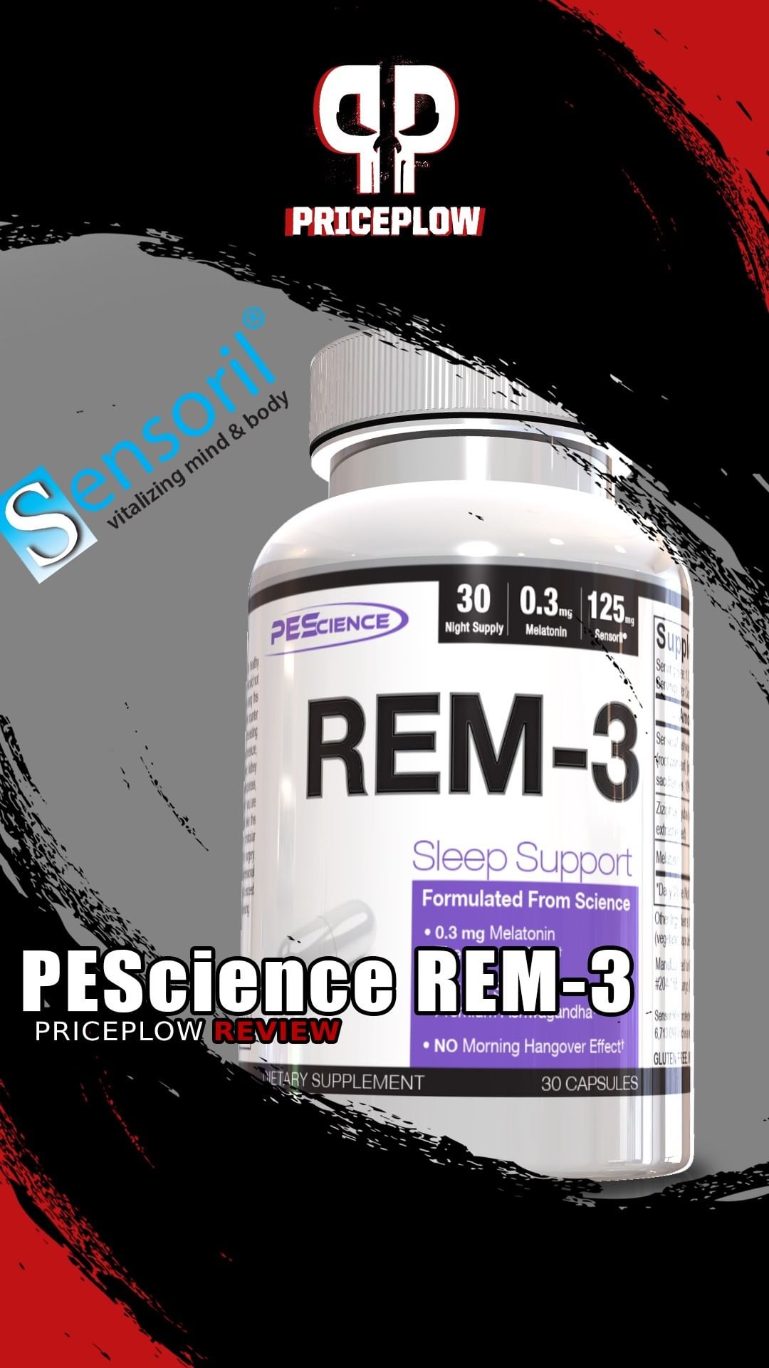 0.3mg Melatonin?! PEScience REM-3 Sleep Aid Explained