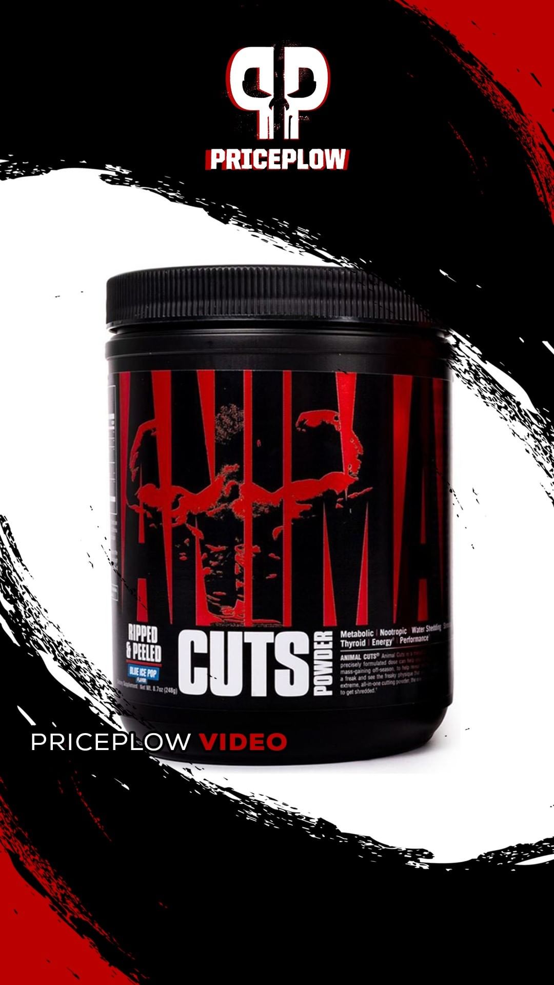 @animalpak CUTS POWDER breakdown