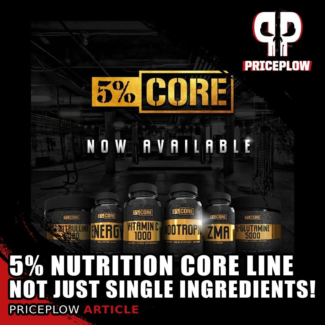Take a look at the new @5PercentNutrition Core line - They're NOT just single-ingredient supplements!⠀