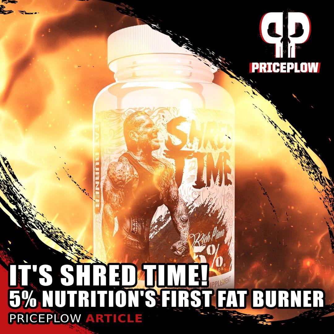 Iiiiit's SHRED TIME! @5PercentNutrition has had tons of high-energy pre workouts and energy-based nootropics, but they've never had a stim-based fat burner.. until now!⠀