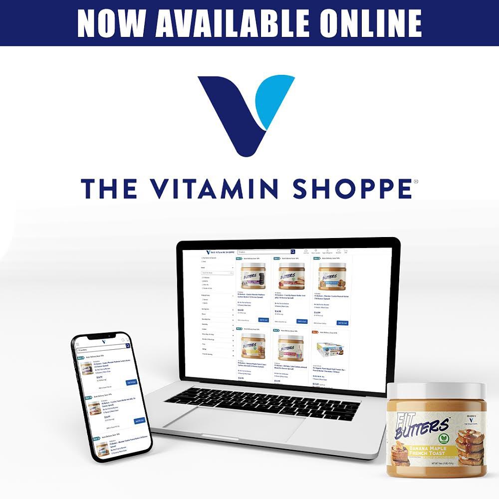 @fitbutters is finally at @vitaminshoppe! Go check out their listings on their site and grab some for yourself!