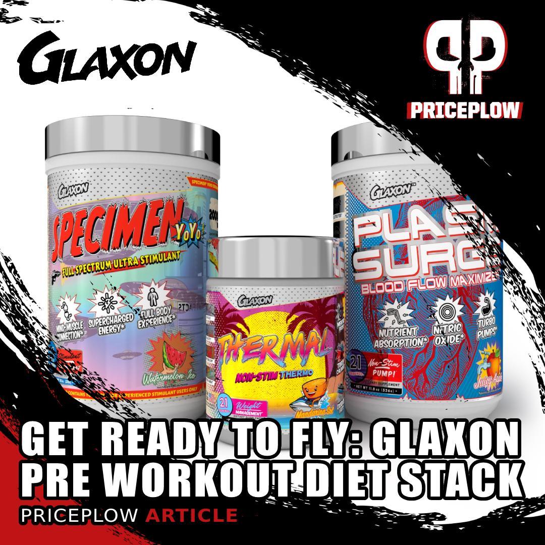 Get ready to fly! It's the @iamGlaxon Pre Workout Diet stack!⠀