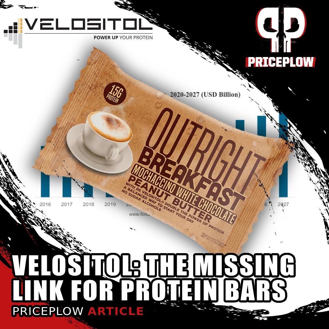 VELOSITOL: could it be the change the bar industry needs? With the increase of price in whey and the utility that it provides, @nutrition21_llc and @marclobliner have taken a step in the industry by using Velositol in @theoutrightbar 