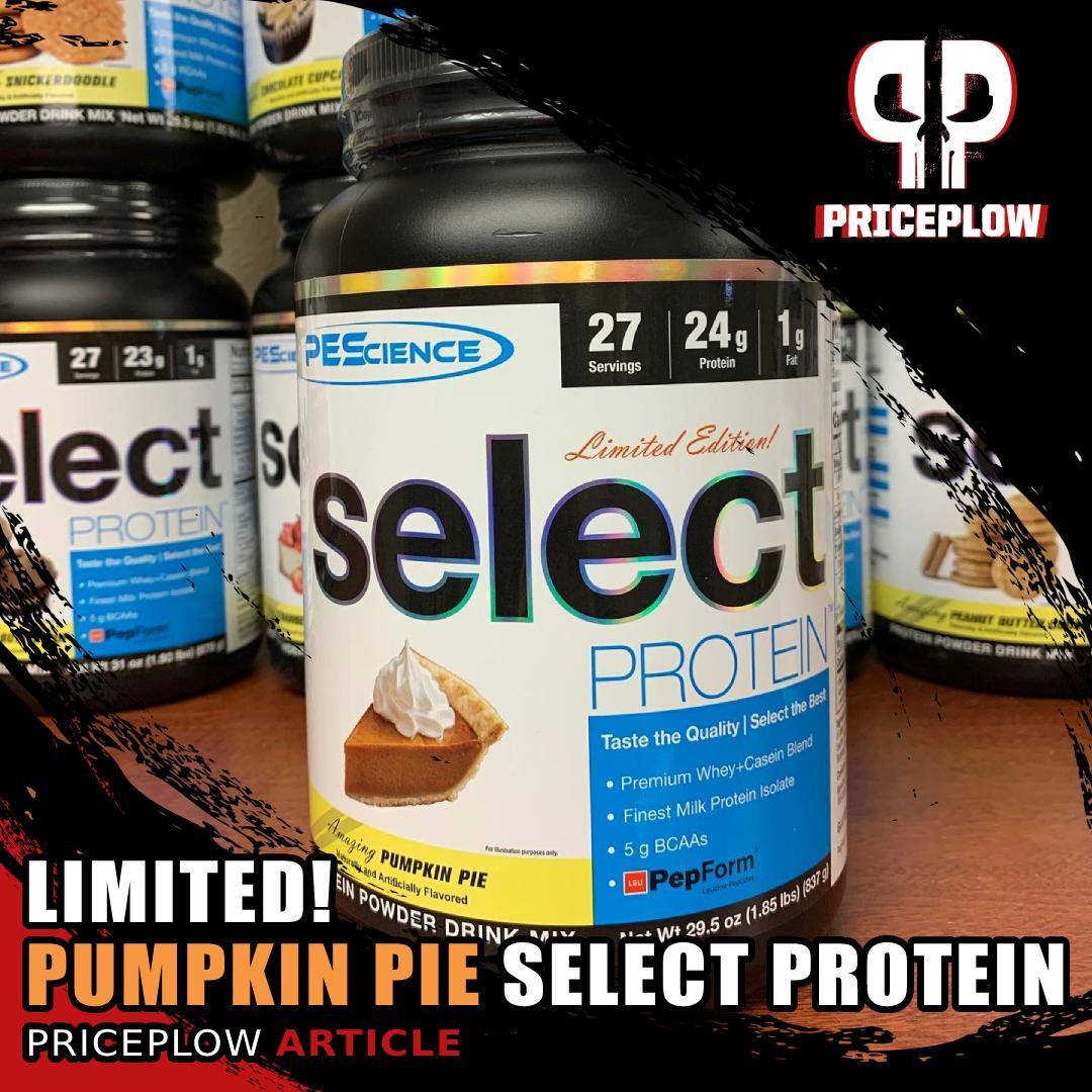 Finally, @PEScience has put out a PUMPKIN PIE flavor of their exquisite Select Protein! But if you're interested, you better hurry up, this is a SINGLE batch limited edition release!⠀