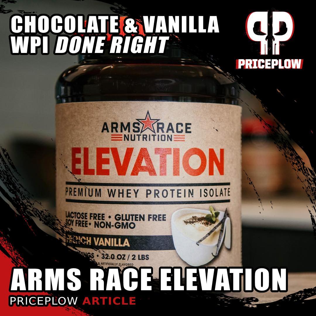 Chocolate and Vanilla Whey Protein Isolate Done RIGHT: Arms Race Nutrition ELEVATION.⠀