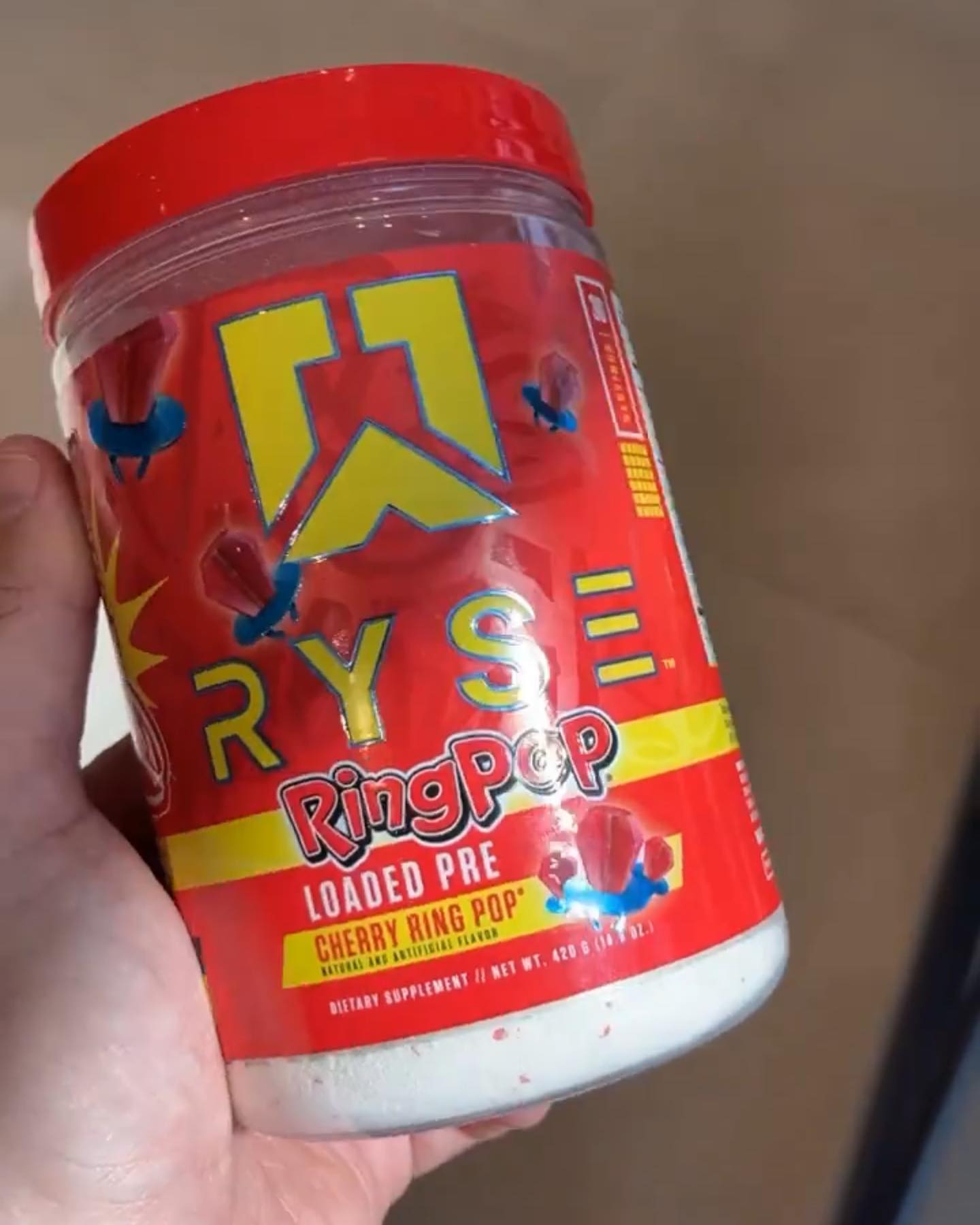 We spy tiny inclusions in @ryse_supps ring pop pre workout
