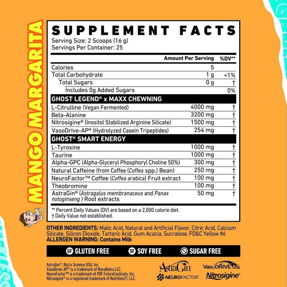 @ghostlifestyle x @maxxchewning legend swaps out senactiv and rauwolfia for vasodrive and neurofactor. Now this is a formula we’re excited for