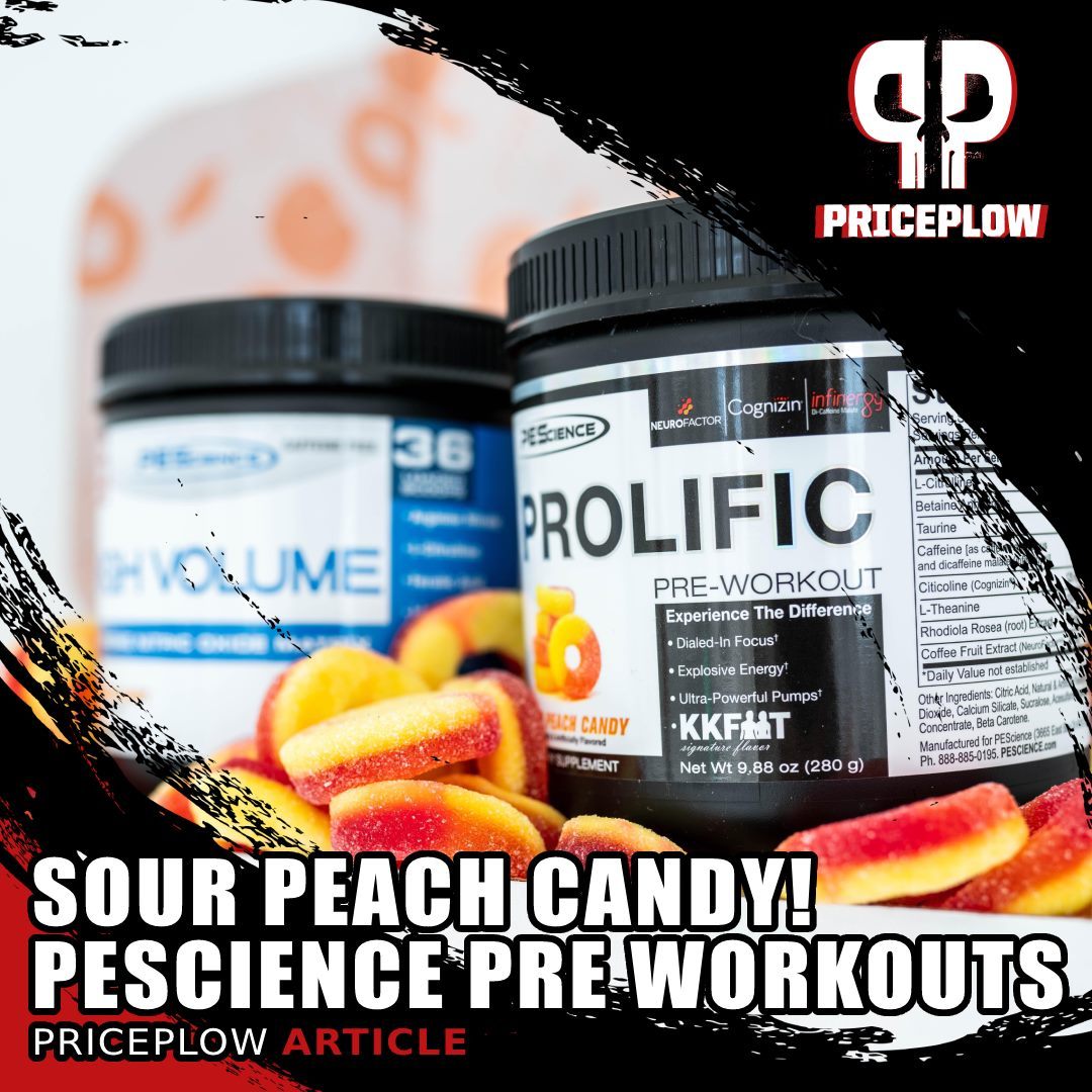 We've hype the @PEScience Prolific / High Volume Strawberry Kiwi and Melon Berry Twist flavors pretty hard, but this new SOUR PEACH CANDY flavor is 100% legit and on point!⠀