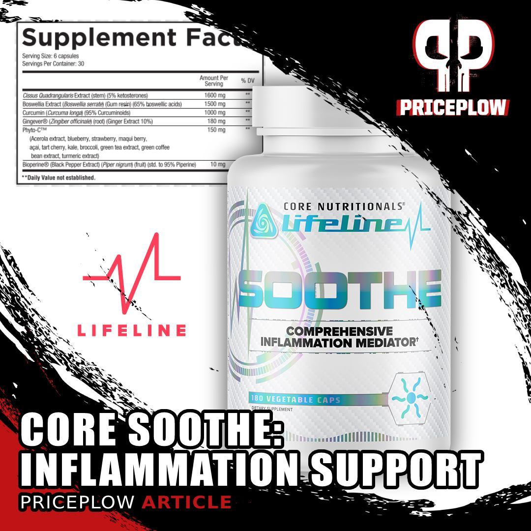 Cissus is back in a big way with the massive anti-inflammatory supplement, @CoreNutritionals SOOTHE:⠀