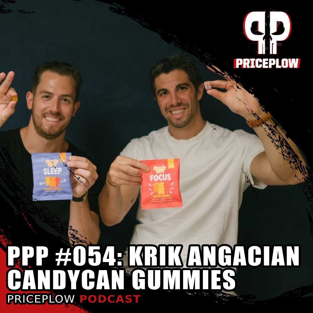 PricePlow Podcast 054 is up with KRIK ANGACIAN of @eatCandyCan, the company that's making revolutionary supplement gummies where you can eat the entire bag!⠀