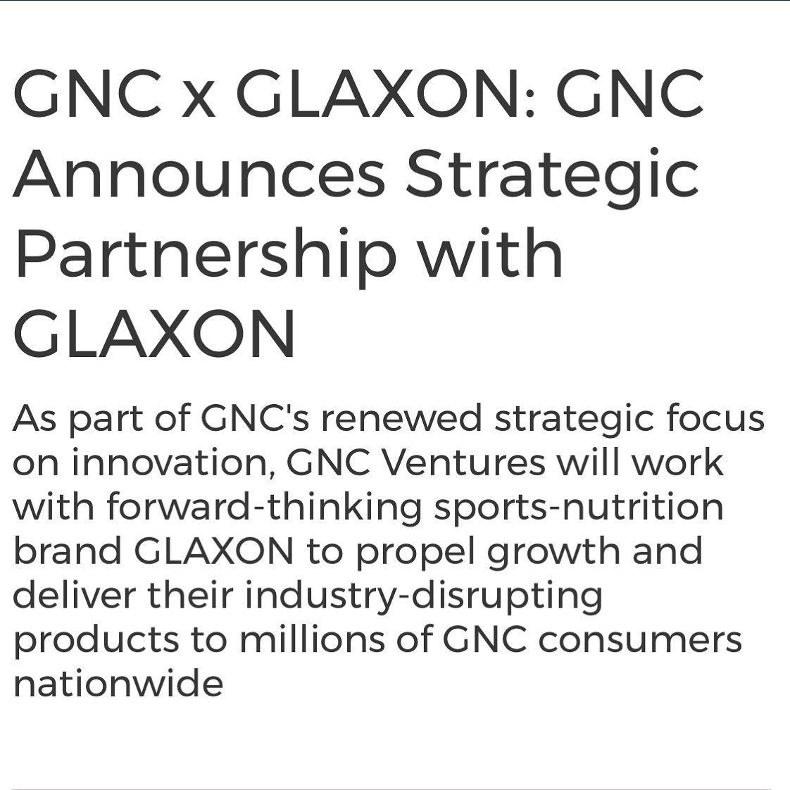 Looks like the @gnclivewell @iamglaxon partnership is heating up