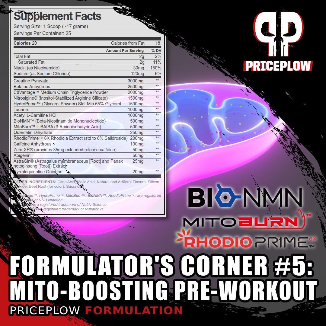 Tired of the same old pre workouts that just chase more stimulants? We decided to do something about it, formulating a theoretical MITOCHONDRIA-BOOSTING pre workout that doesn't require loads of caffeine:⠀