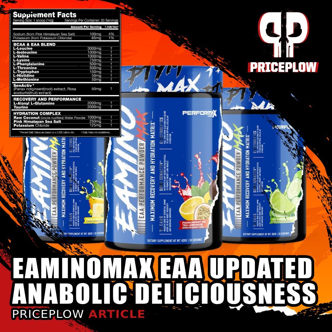 It's official: @PerformaxLabs has SMASHED their 2021 brand refresh, topping off their workout stack with the ANABOLIC DELICIOUSNESS of an upgraded EAminoMax intra workout formula to chase the "pumpdemic" of VasoMax and HyperMax 3D Extreme!⠀