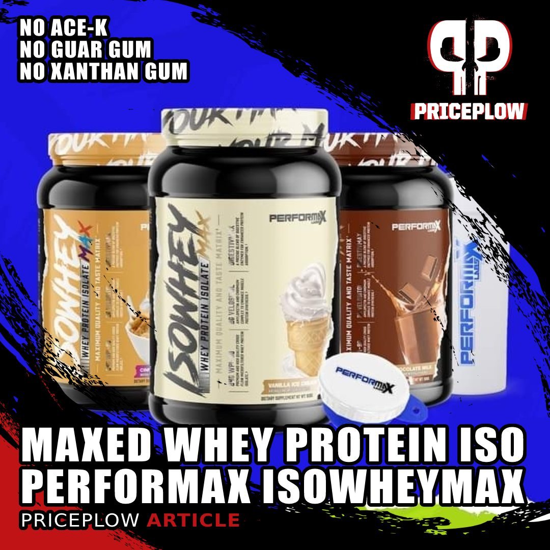@PerformaxLabs IsoWheyMax is a whey protein isolate that's enhanced with Velositol and digestive enzymes, but also has NO ace-k, NO guar gum, and NO xanthan gum - making a unique, powerful, and clean protein powder!⠀