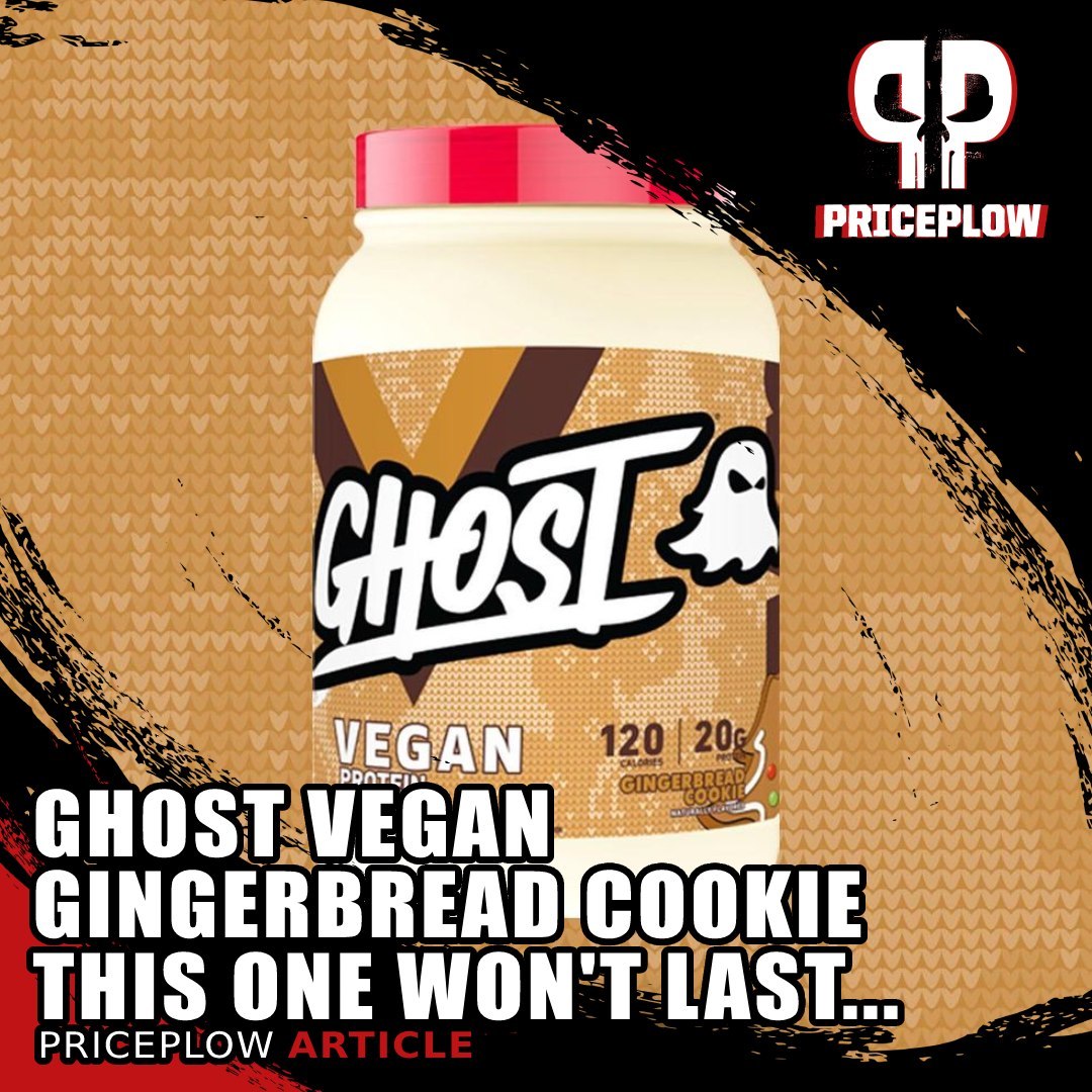 These @GHOSTLifestyle Vegan GINGERBREAD COOKIE tubs are still available, but they won't be for long. See on our blog and YouTube channel how insanely good this flavor is and get in on it before the season is over!⠀