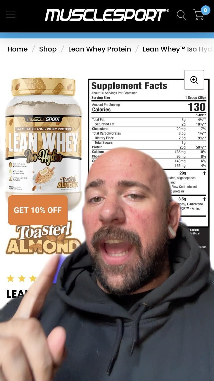 What are the Top 5 Musclesport Lean Whey Protein Flavors?