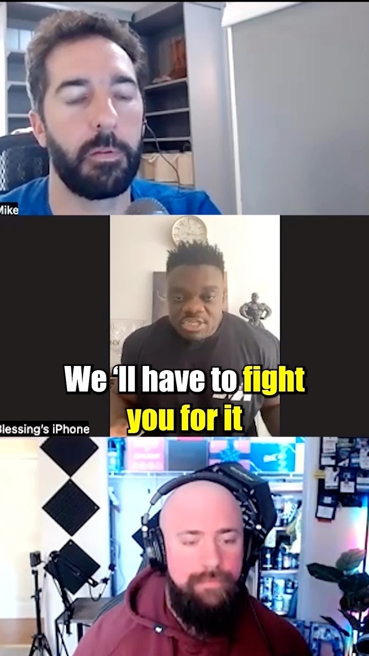 @blessing_awodibu calls out @trecnutrition for using BOOGIEMAN as a preworkout name without his permission