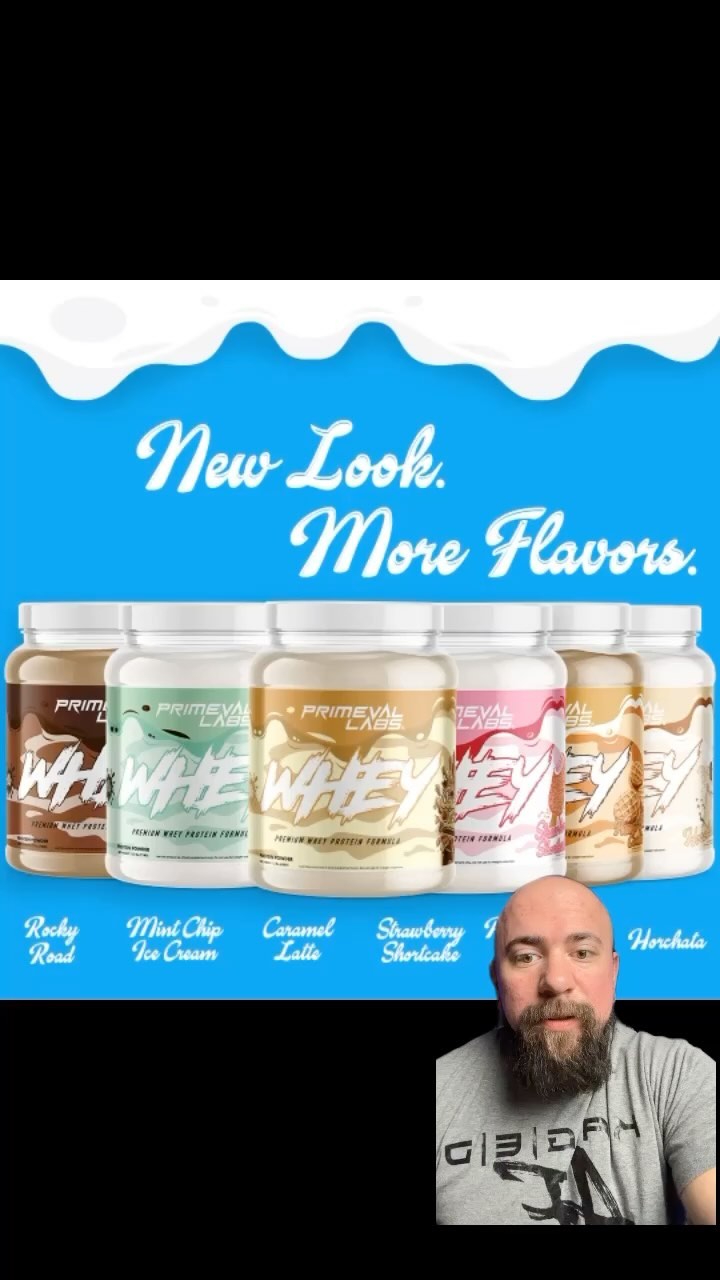 @primevallabs NEW WHEY LOOK- AND NEW FLAVORS