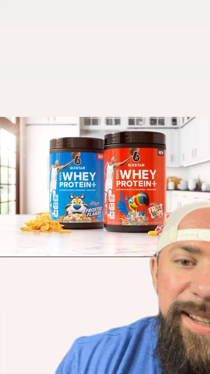 @sixstarpronutrition x @kelloggsfrostedflakes and Fruit Loops