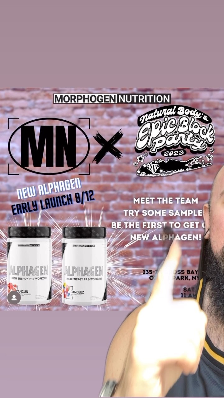 New ALPHAGEN?! Exclusive launch at @naturalbodyinc by @morphogen_nutrition