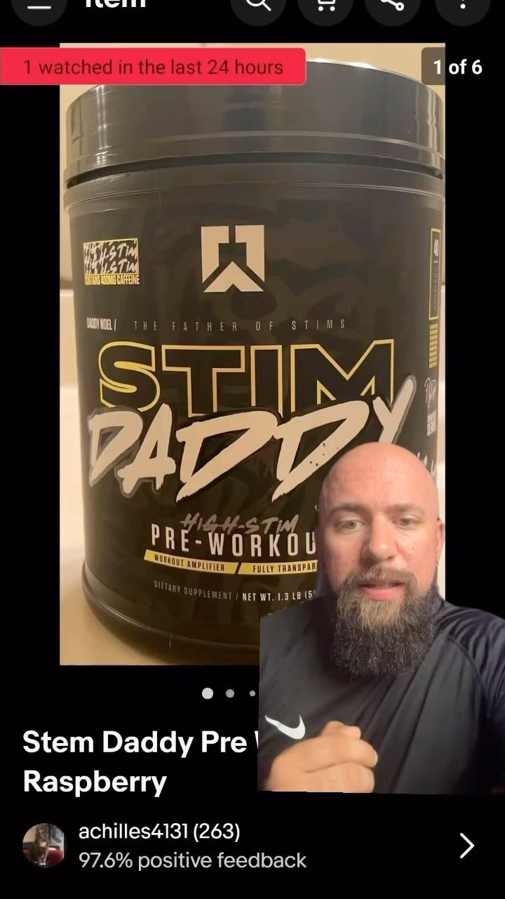 @ryse_supps stim daddy leaked on eBay??