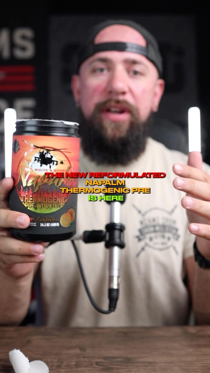 @mericalabz NAPALM is back! Pairing traditional preworkout ingredients with novel fat burners and a high stim cocktail, @dougmillerpro has made a fun one here.