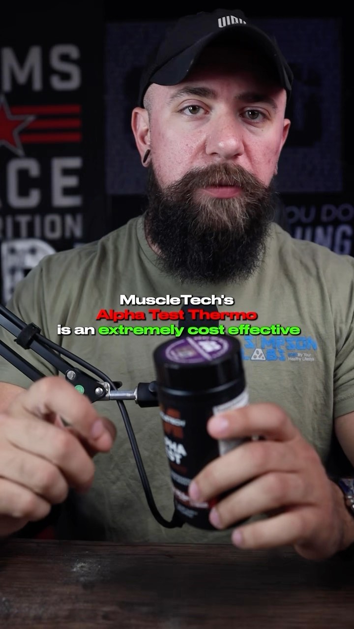 @muscletech alpha test thermo- a cost effective solution for two birds with one stone.