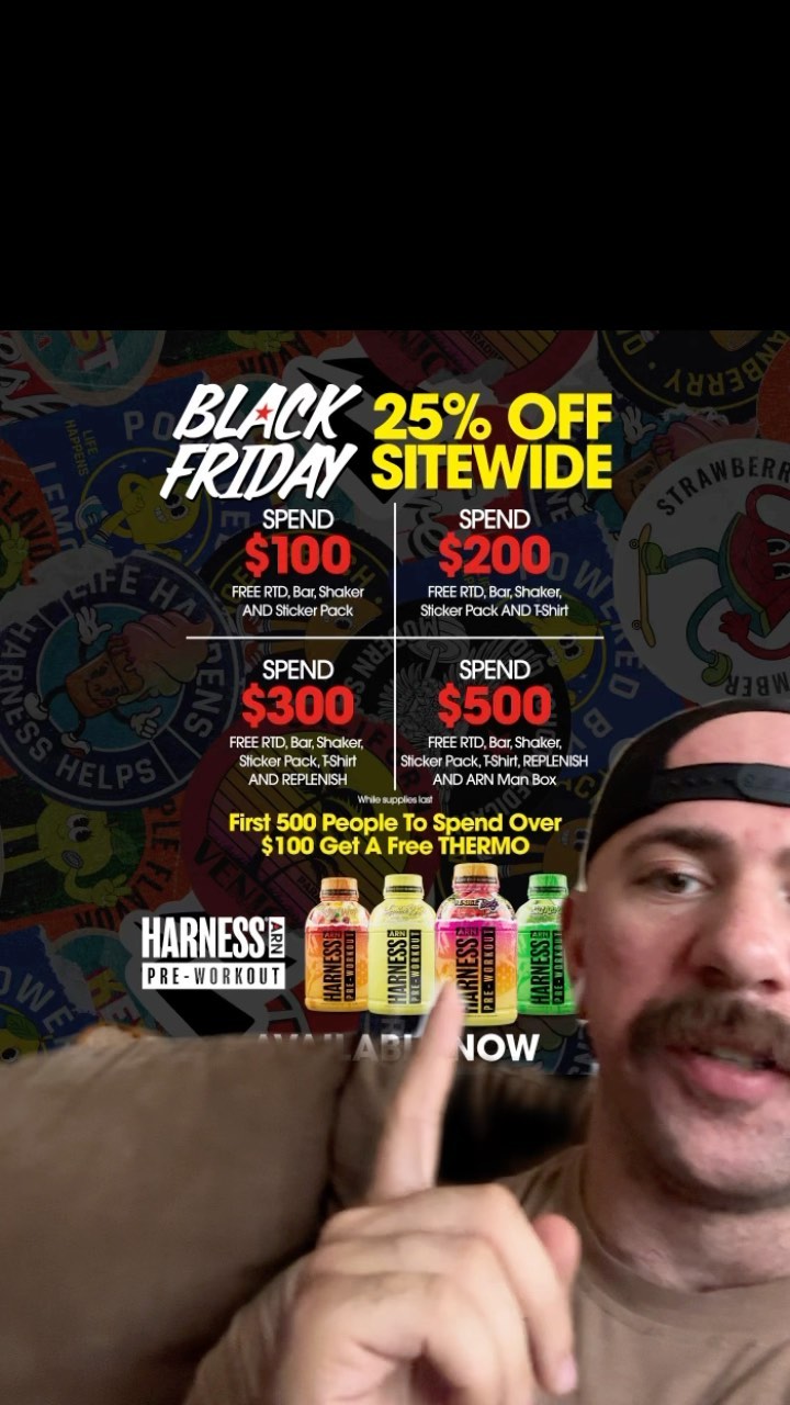 @armsracenutrition Black Friday deals!