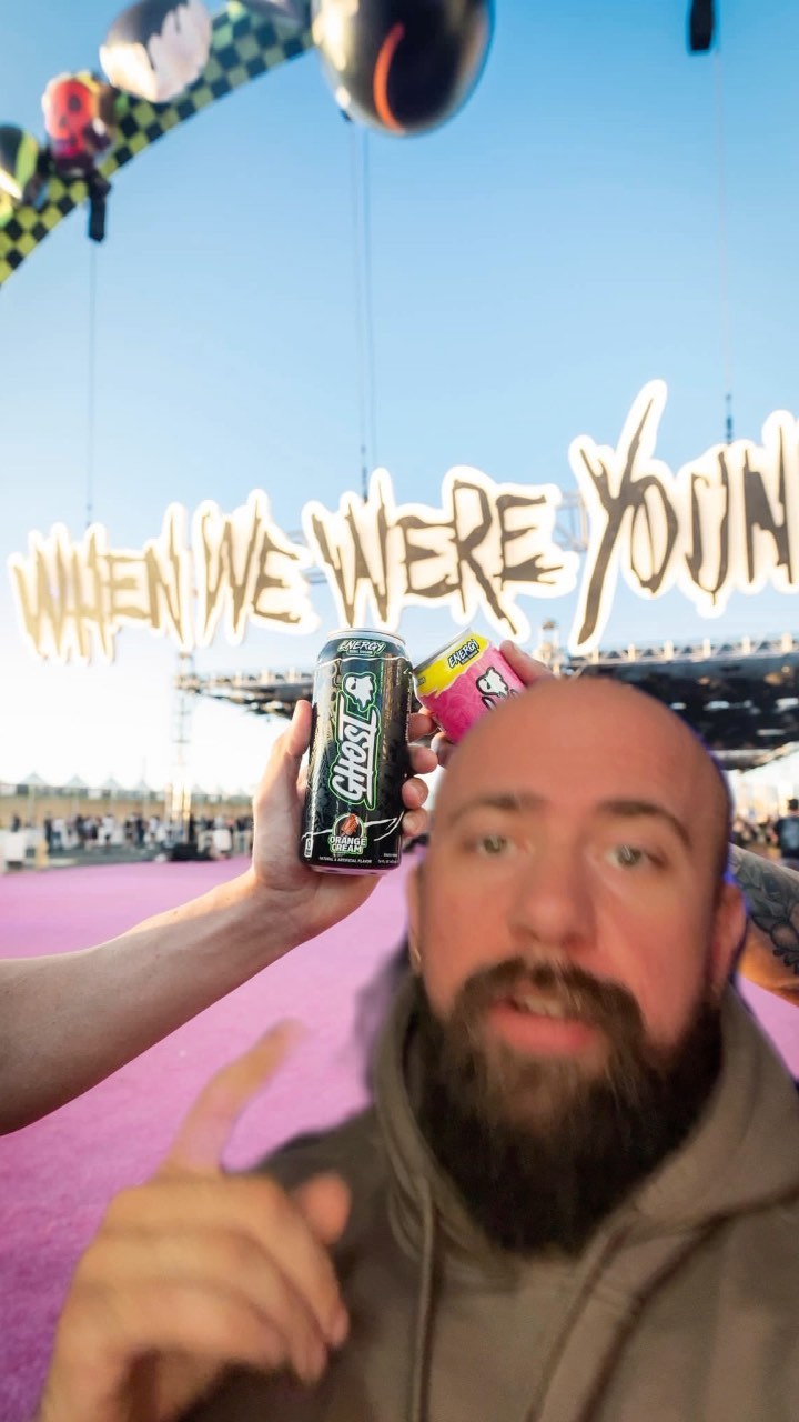 As always, @ghostenergy raises the standard of energy drink activations at @whenwewereyoungfest