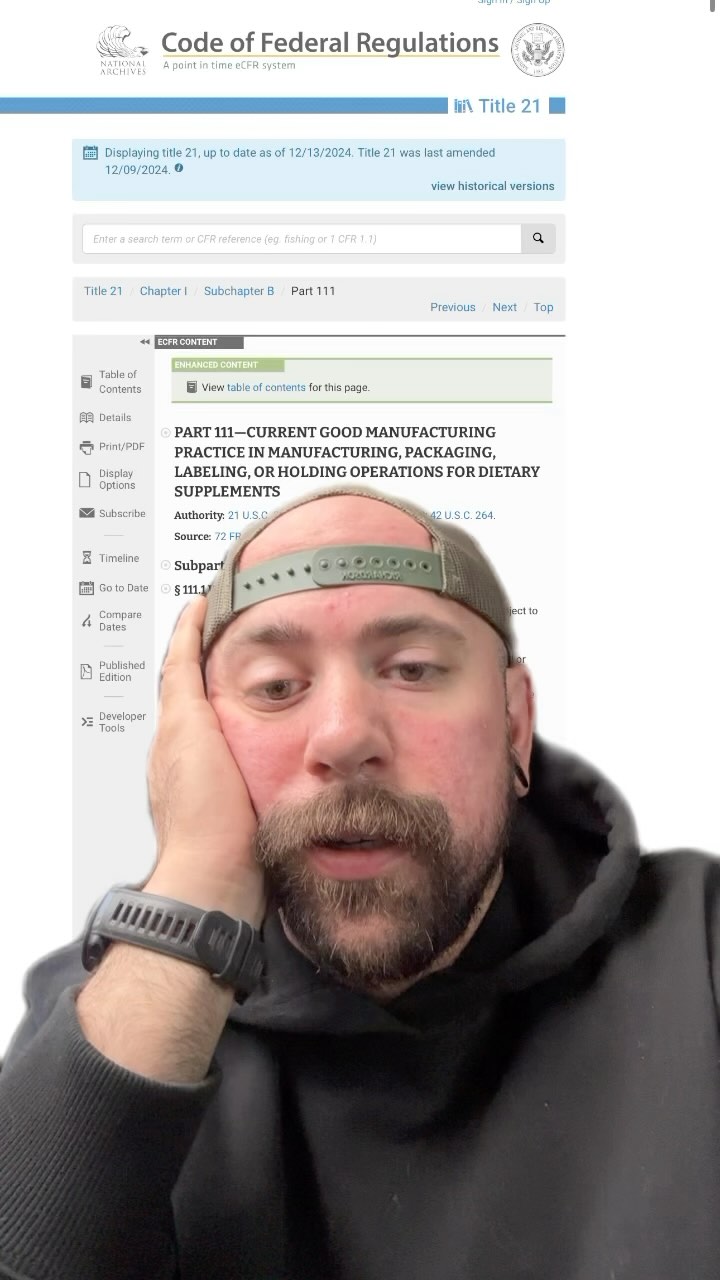 @trainbloom creates great content around common sense dieting but misses the mark when discussing supplement regulation.