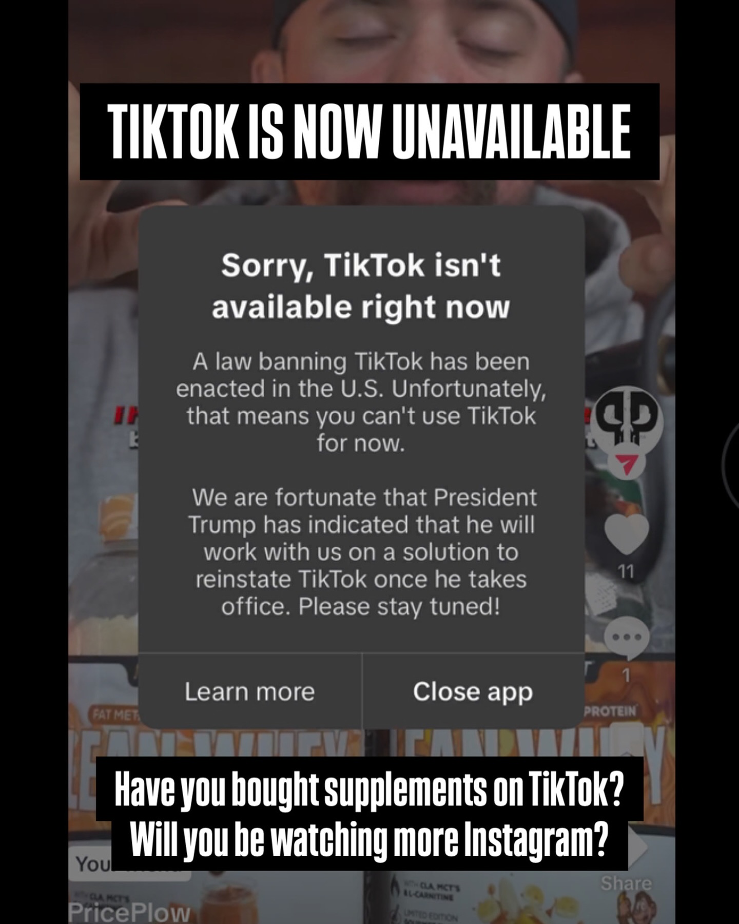 Have you bought supplements on TikTok?