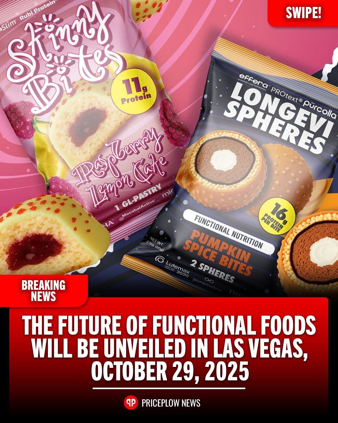 These layered functional foods bake useful ingredients into the core, mantle, and crust- so each bite delivers a myriad of health benefits.