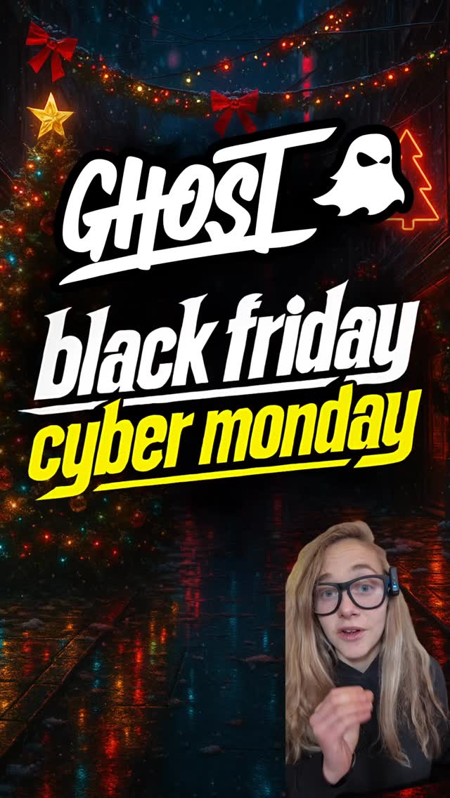 @ghostlifestyle Black Friday/Cyber Monday week is LIVE!