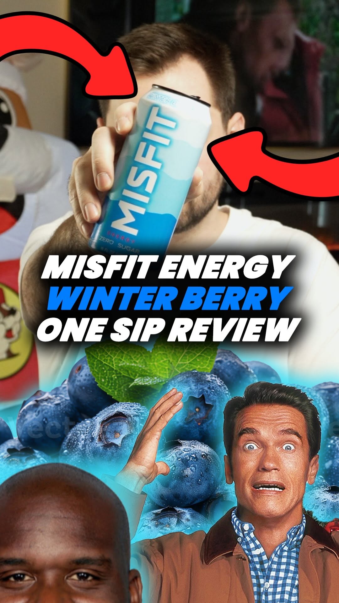 @misfit.energy.603 Misfit Energy Winter Berry One Sip Review. #review #socialmediamarketing #energydrink #reels #viral
