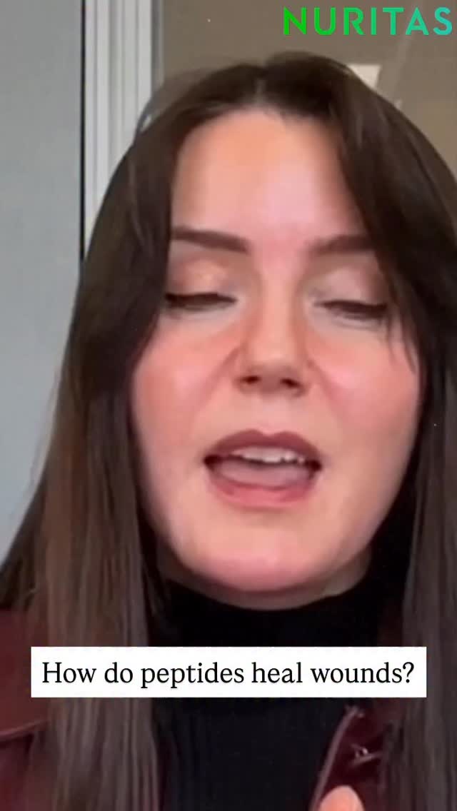 How do peptides heal wounds?