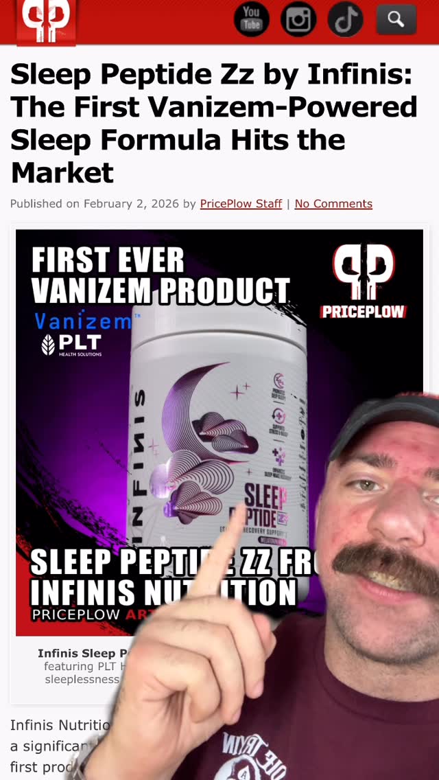 @plthealthsolutions vanizem debuts in @infinisnutrition sleep peptide!