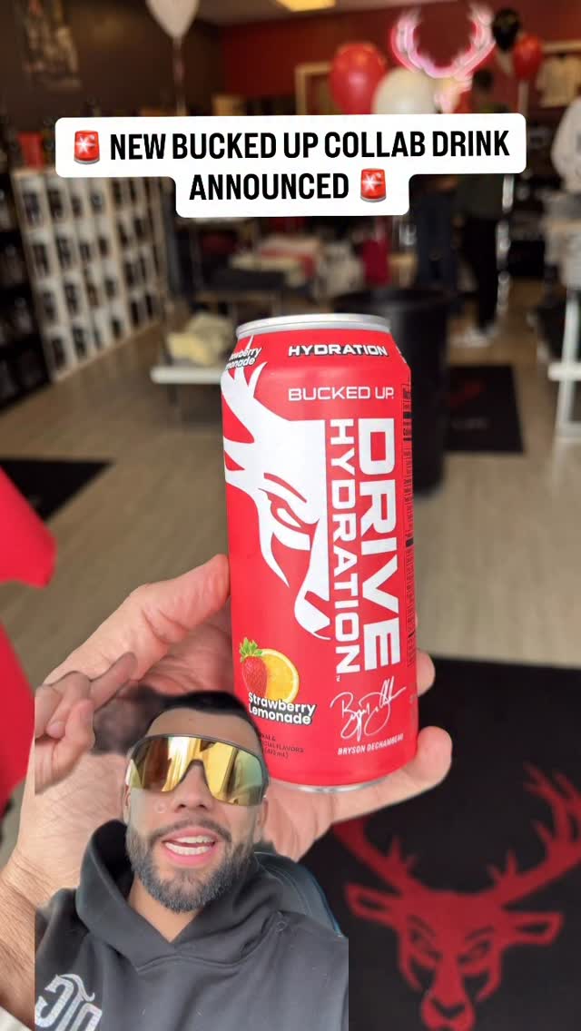 @buckedup x @brysondechambeau Drive Hydration