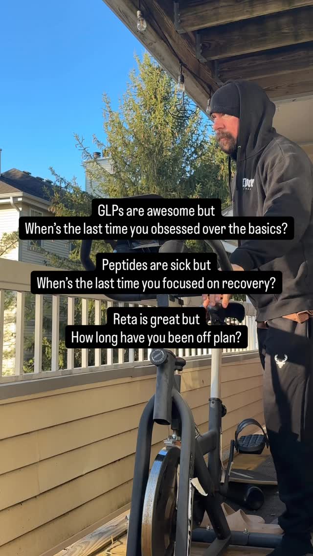 Everything has its own place but let’s keep the basics in mind here. Peptides are not a cheat code. Even if they offset your calorie intake, your health overall will keep the score. 