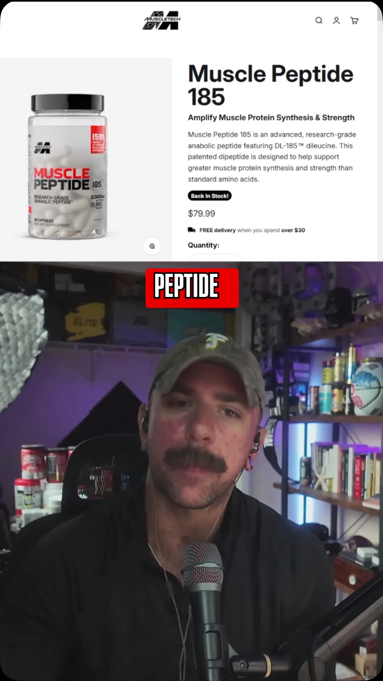 @muscletech is leading the way with dietary peptides and using DL185 from @nnbnutrition