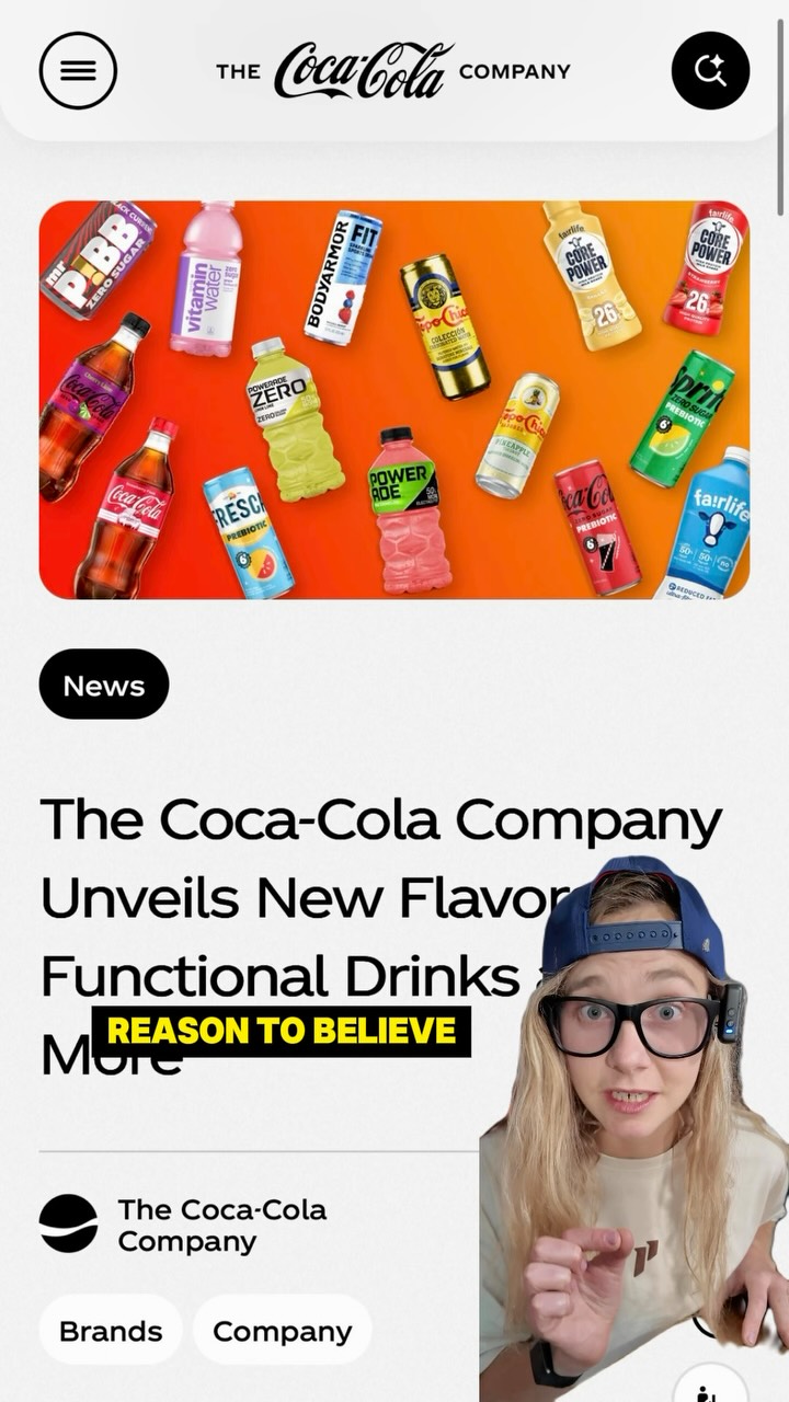 @cocacola just announced a bunch of different beverages they are dropping in 2027 INCLUDING…