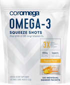 Coromega Omega 3+D Squeeze