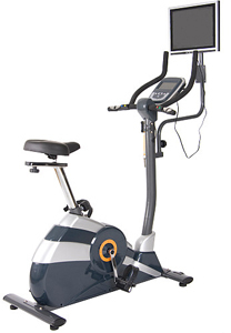 exercise bike with smart tv