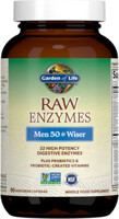 Garden of Life Raw Enzymes - Men 50 & Wiser