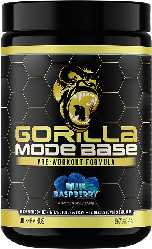 Gorilla Mode Stim Energy Pre-Workout Formula - Intense Focus & Clean Mental  Energy/L-Tyrosine, Kanna